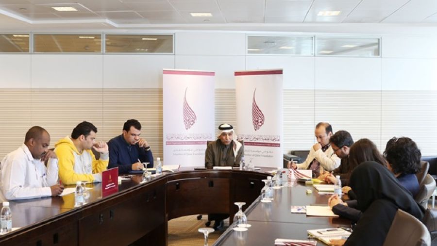 الدكتور علي أحمد الكبيسي، المدير العام للمنظمة العالمية للنهوض باللغة العربية وعضو مجلس الأمناء يقدم ملخصا حول المنتدى واهدافه