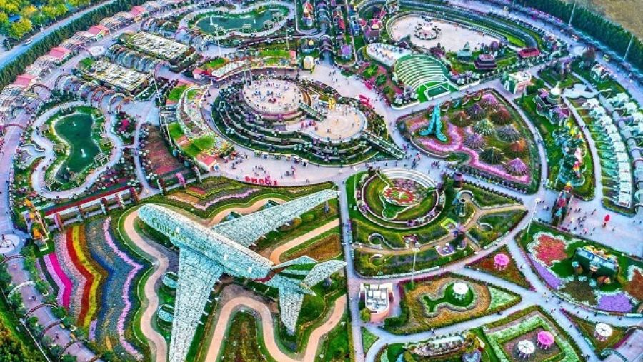 دبي ميراكل جاردن، أكبر حديقة زهور طبيعية على مستوى العالم.