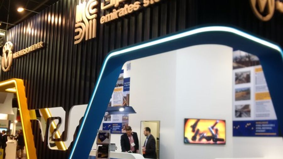 جناح حديد الامارات في معرض إنفرا تك