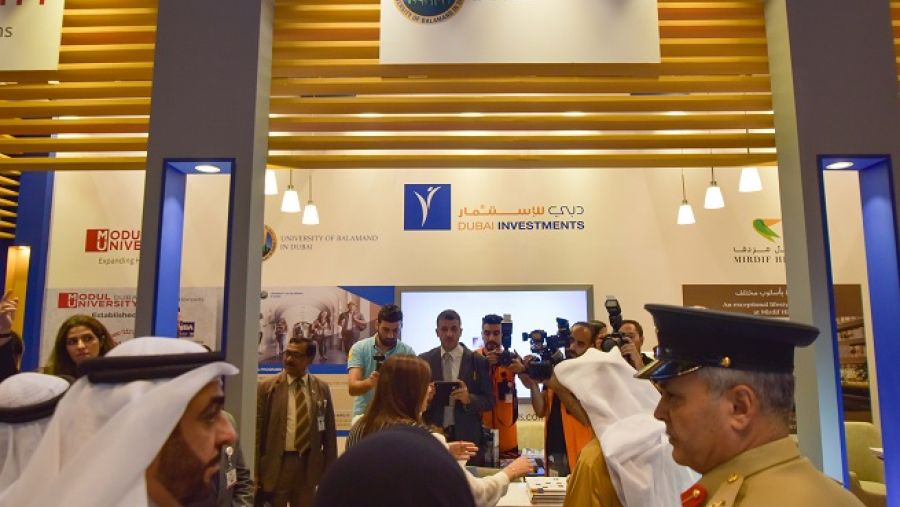 تعرض دبي للاستثمار في جناحها في المعرض جامعة مودول دبي، وجامعة البلمند في دبي ومشروع تلال مردف.