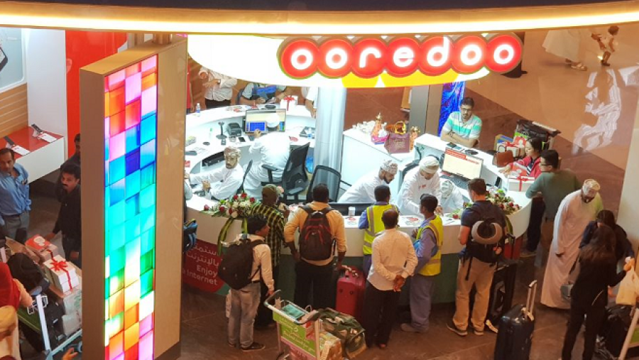 سيوفر جناح Ooredoo في مطار مسقط الدولي الجديد تشكيلة متنوعة من المنتجات والخدمات.
