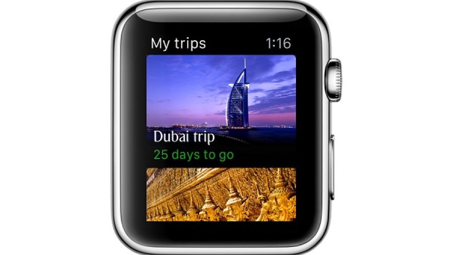 تطبيق طيران الإمارات لساعة أبل