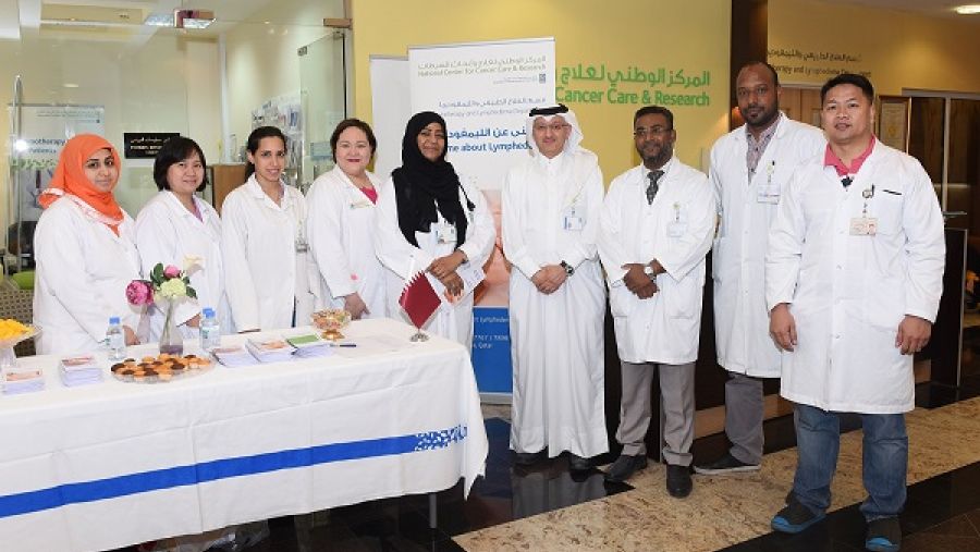 فريق رعاية مرضى الليمفوديما بالمركز الوطني لعلاج وأبحاث السرطان.
