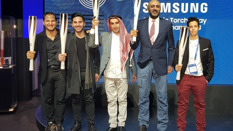 انضم كل من مصطفى سلامة، لينا خليفة وأيهم العتوم للمشاركين من مختلف أنحاء العالم والذين بلغ عددهم 7500 مشارك، ليمثلوا الأردن في مسيرة الشعلة لدورة الألعاب الأولمبية.