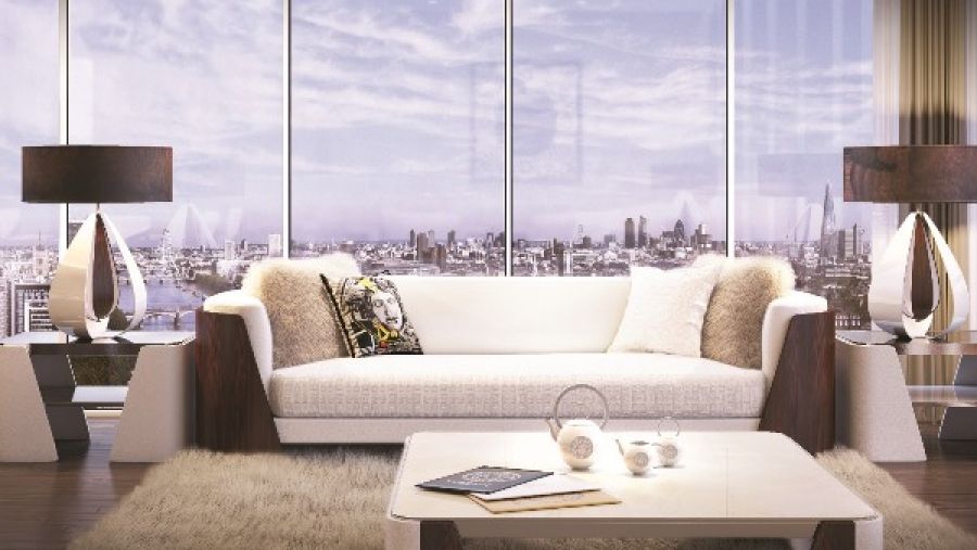 التصميم الداخلي الفريد من فيرساتشي في أيكون لندن وان يعزز مستوى حياة الرفاهية