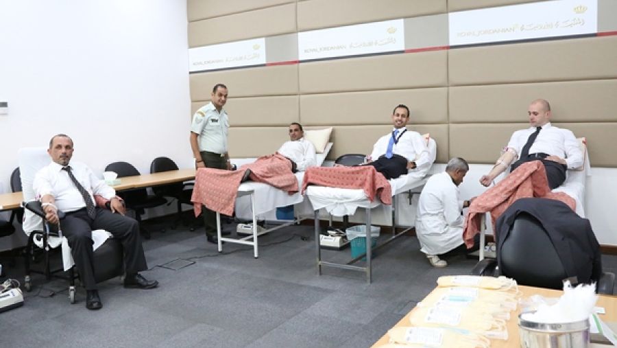 خلال حملة التبرع بالدم