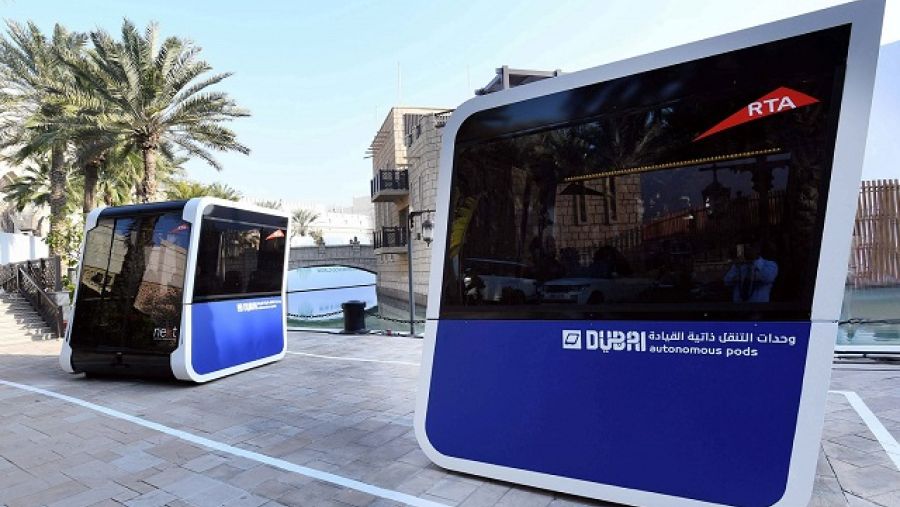 جانب من الاختبارات الأولية لوحدات التنقل ذاتية القيادة في دبي