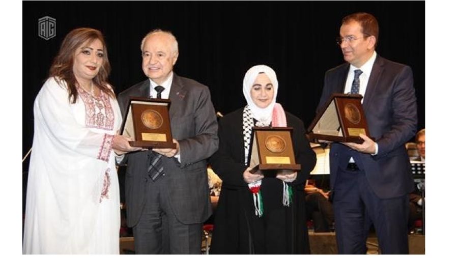 خلال حفل أوبريت "الوحدة العربية".