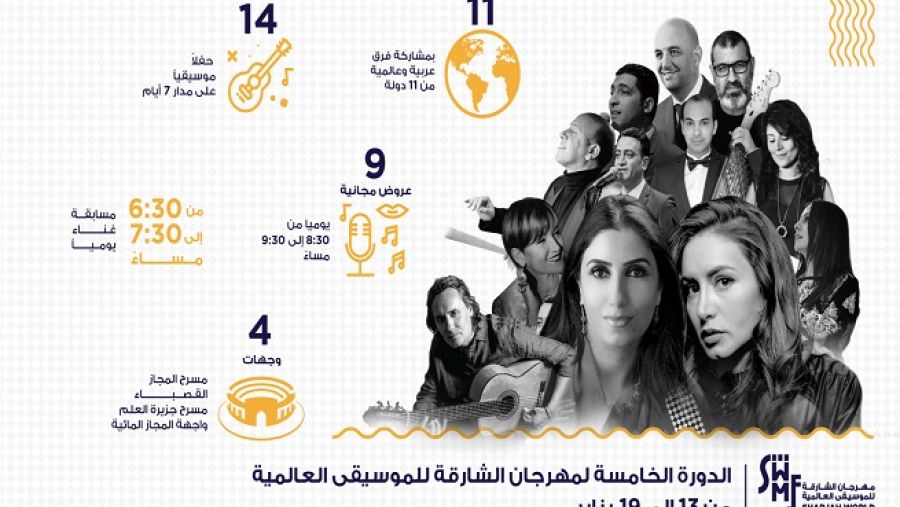 فعاليات مهرجان الشارقة للموسيقى العالمية 2018 