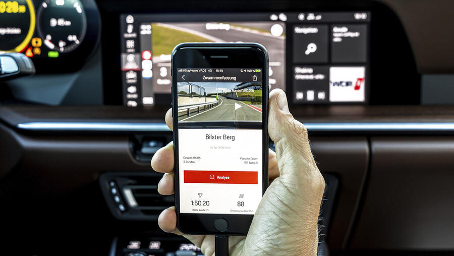 ميزة جديدة لمالكي سيارتي بورشه ‎‎911‎ و ‎‎718‎ بدون تكاليف إضافية: تطبيق ‎Porsche Track Precision‎ لتسجيل بيانات القيادة على المضمار متوفر الآن مع المزيد من الوظائف