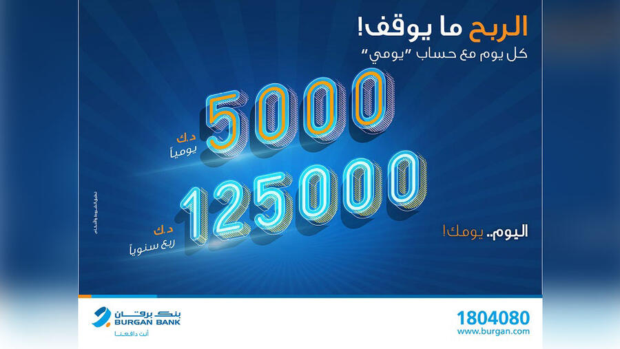 بنك برقان يعلن أسماء الفائزين بسحب حساب يومي