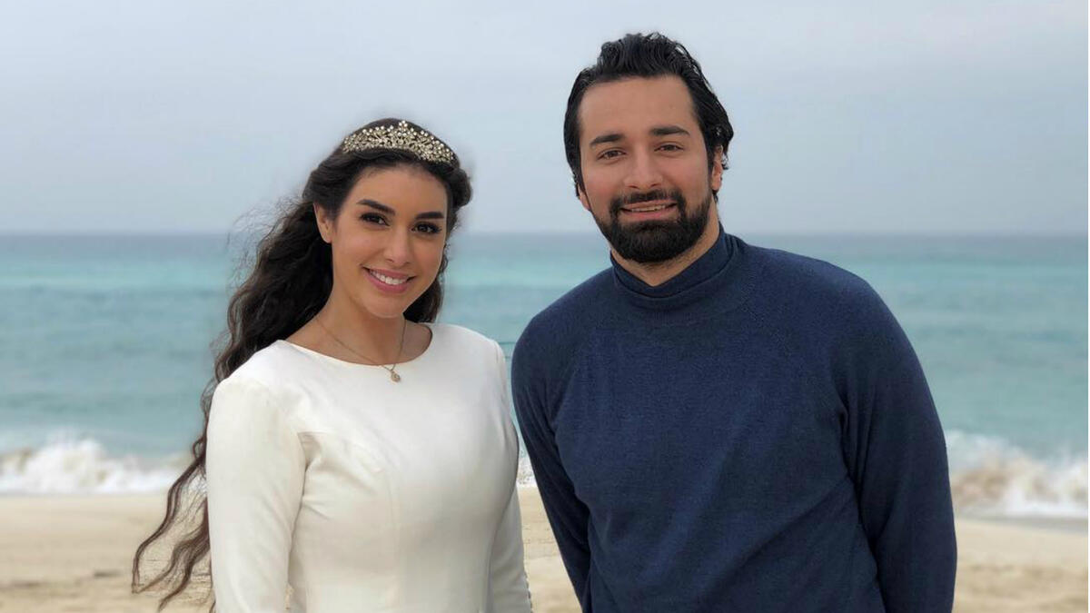 Adham and  Dalida in Hikayati Source ahmedhatemomar Instagram