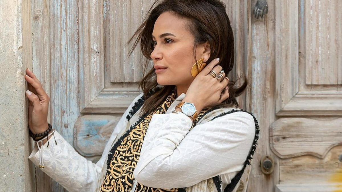 Hind Sabri in a photo session for a Magazine