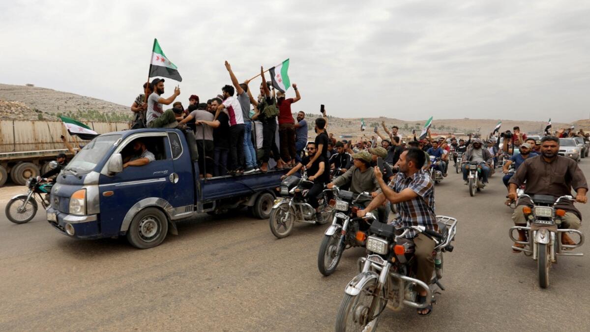 Sarout, 27, was among dozens of fighters killed since June 6 in clashes with regime forces on the edges of the Idlib region. OMAR HAJ KADOUR / AFP