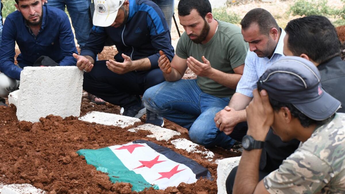 The Syrian goalkeeper turned rebel fighter who starred in an award-winning documentary died on June 8 of wounds sustained fighting regime forces in northwestern Syria, his faction said. Sarout, 27, was among dozens of fighters killed since June 6 in clashes with regime forces on the edges of the Idlib region. Rami al SAYED / AFP