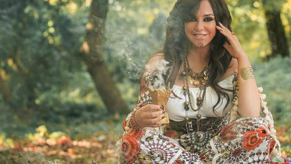 In her latest photos Fawakherji appeared in bright colored clothes and wavy hair Source sulaffawakherji Instagram