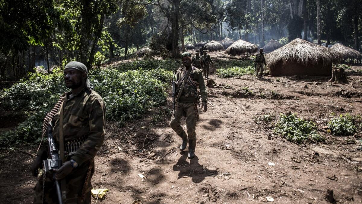 For the last three weeks the FARDC have been fighting in an offensive operation against a militia in the Wago Forest in the Djugu district of Ituria Province. Attacks by this militia and inter-communal fighting between the Lendu and Hema communities have displaced over 300,000 people so far. John WESSELS / AFP