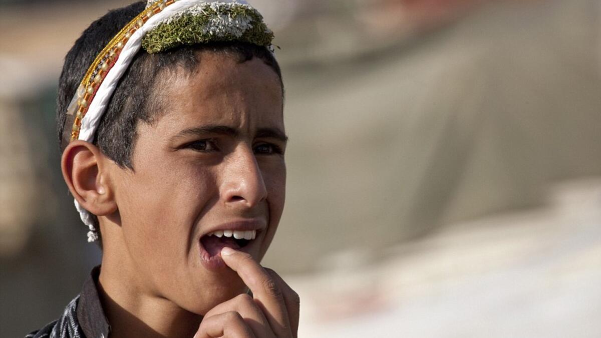 Many, such as this boy, can expect a future that sees them battle with encroaching tribes coming across the Yemen border (dailymail.co.uk)