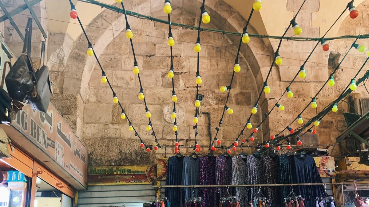 Eid Al-Adha preparations in the old city, Jerusalem. (Twitter)