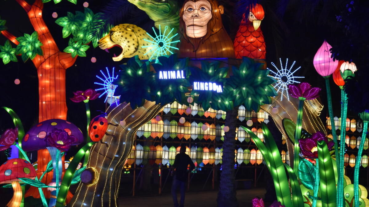 Dubai Garden Glow in Dubai, UAE, as seen on Dec 8, 2016. It is spread across 40 acres, with 32 installations made by 150 artists in ?200,000 man hours.  (Shutterstock/ File Photo)