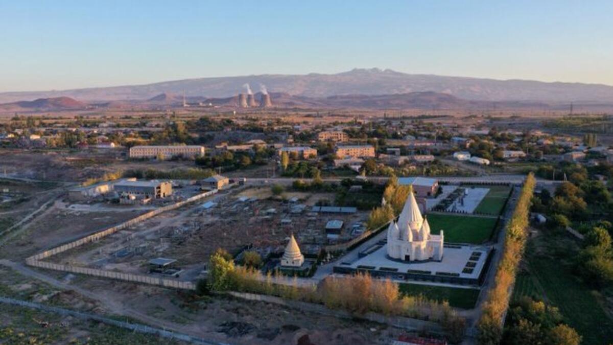 Yazidi temple in Aknalich, Armenia (Twitter)