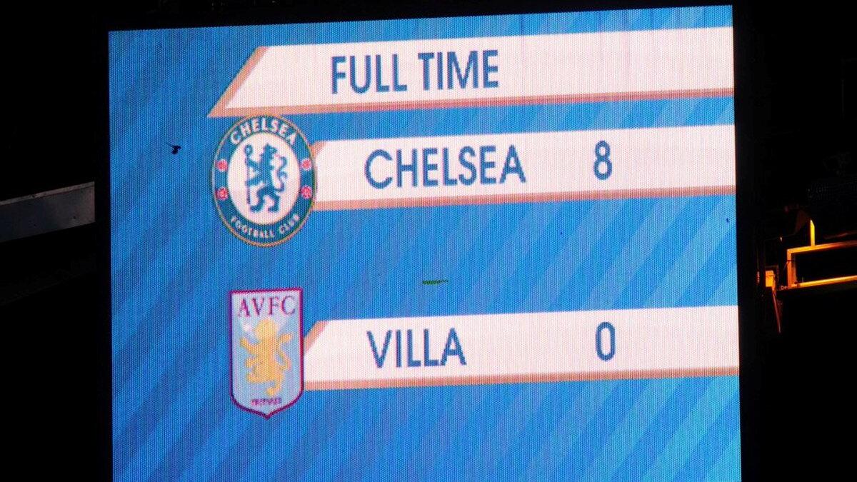 عام 2012: تشيلسي 8-0 أستون فيلا