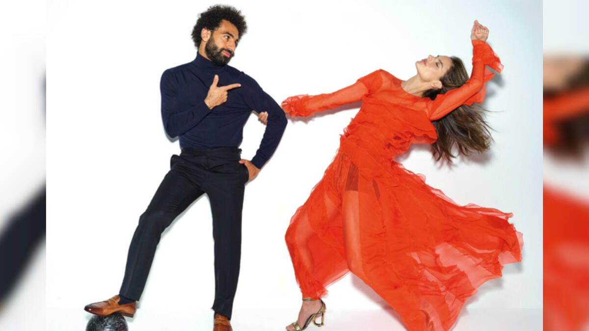 GQ’s Man of The Year 2019 Mohamed Salah With Brazilian Model Alessandra Ambrosio