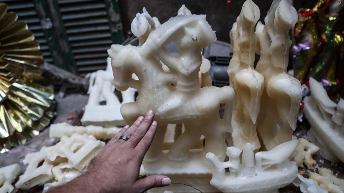 Decorated traditional sugar statuettes are ready to be decorated in the capital Cairo on November 2, 2019, ahead of celebrations of the Muslim Prophet Mohammed's birthday, known as "Al Mawlid Al Nabawi". Prophet Mohamed was born in Saudi Arabia's arid mountainous city of Mecca, the holiest in Islam, some 1490 years ago. Sunni Muslims in many parts of the world celebrate his birthday on the 12th day of the third month of the Islamic calendar, which will fall this year on November 9th.  Mohamed el-Shahed / AF