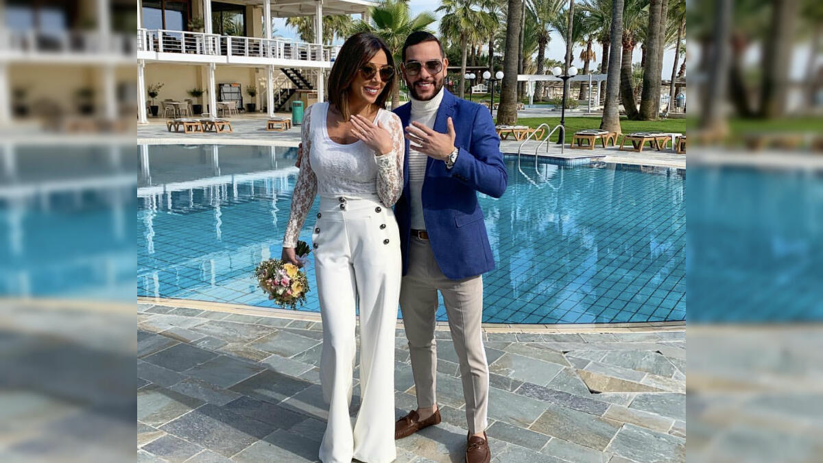 Lebanese actress Roula Chamieh & Roudi Asmar