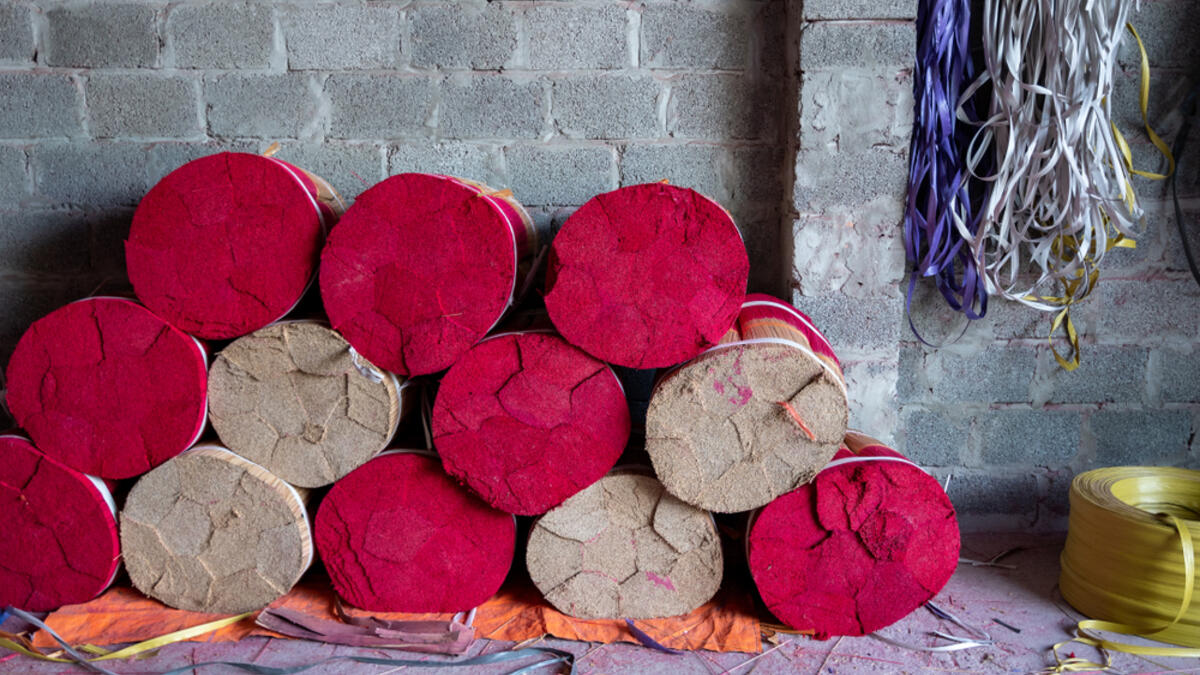 Vietnamese workers collect dried incense sticks in Quang Phu Cau village on the outskirts of Hanoi on January 9, 2020 ahead of the upcoming Lunar New Year celebrations, referred to in Vietnam as Tet (Shutterstock)