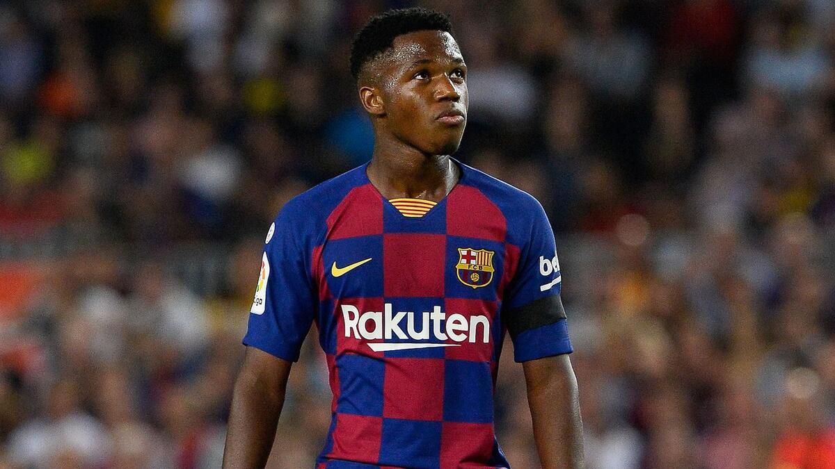 لاعب برشلونة آنسو فاتي (17 عاماً) وقيمته 40 مليون يورو