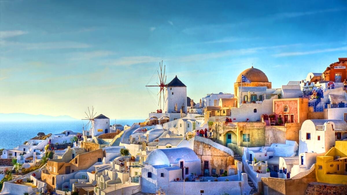 The famous view over the village of Oia at the Island Santorini, Greece (Shutterstock)