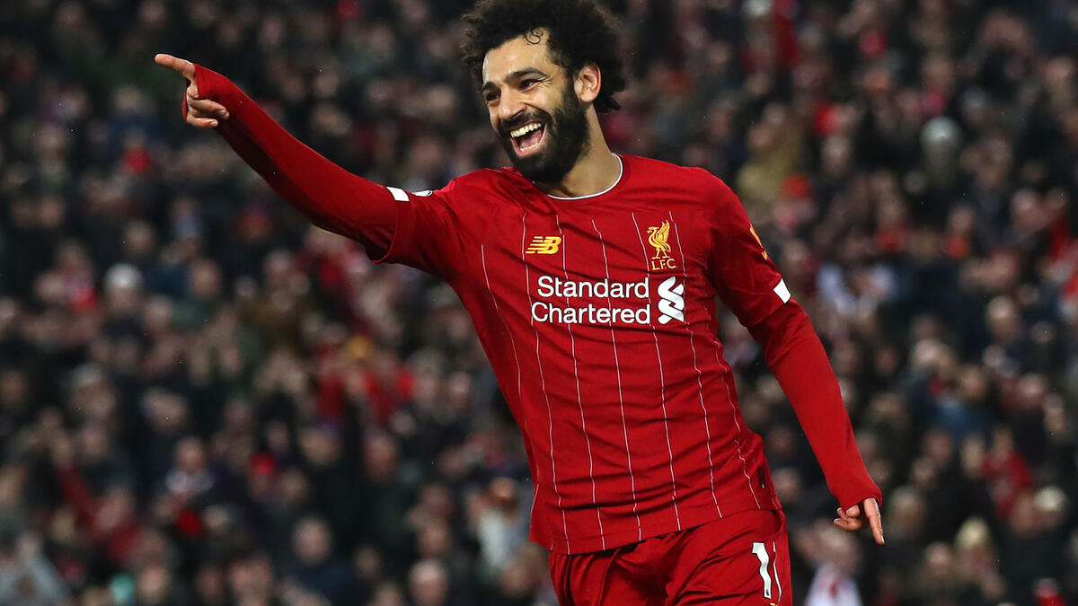 7- مهاجم ليفربول محمد صلاح (35 كم/ساعة)