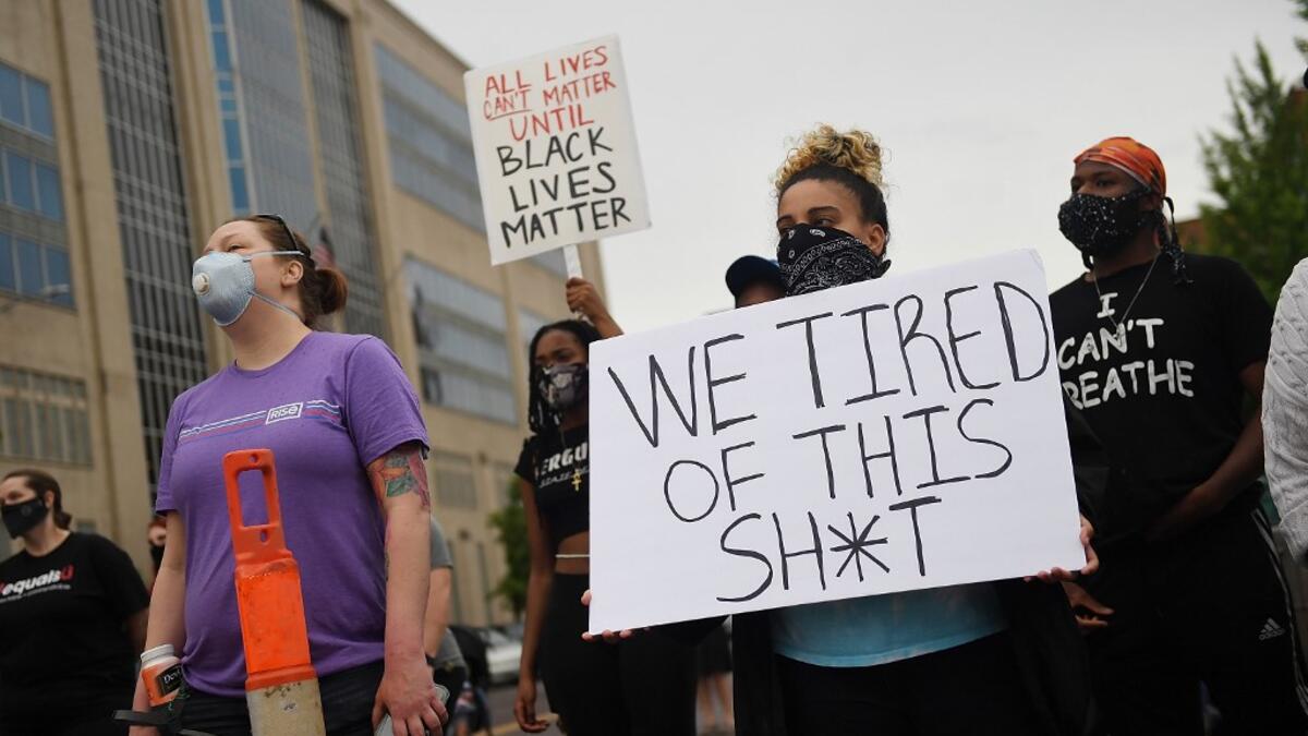 Floyd was later pronounced dead while in police custody after being transported to Hennepin County Medical Center. Michael B. Thomas/Getty Images/AFP