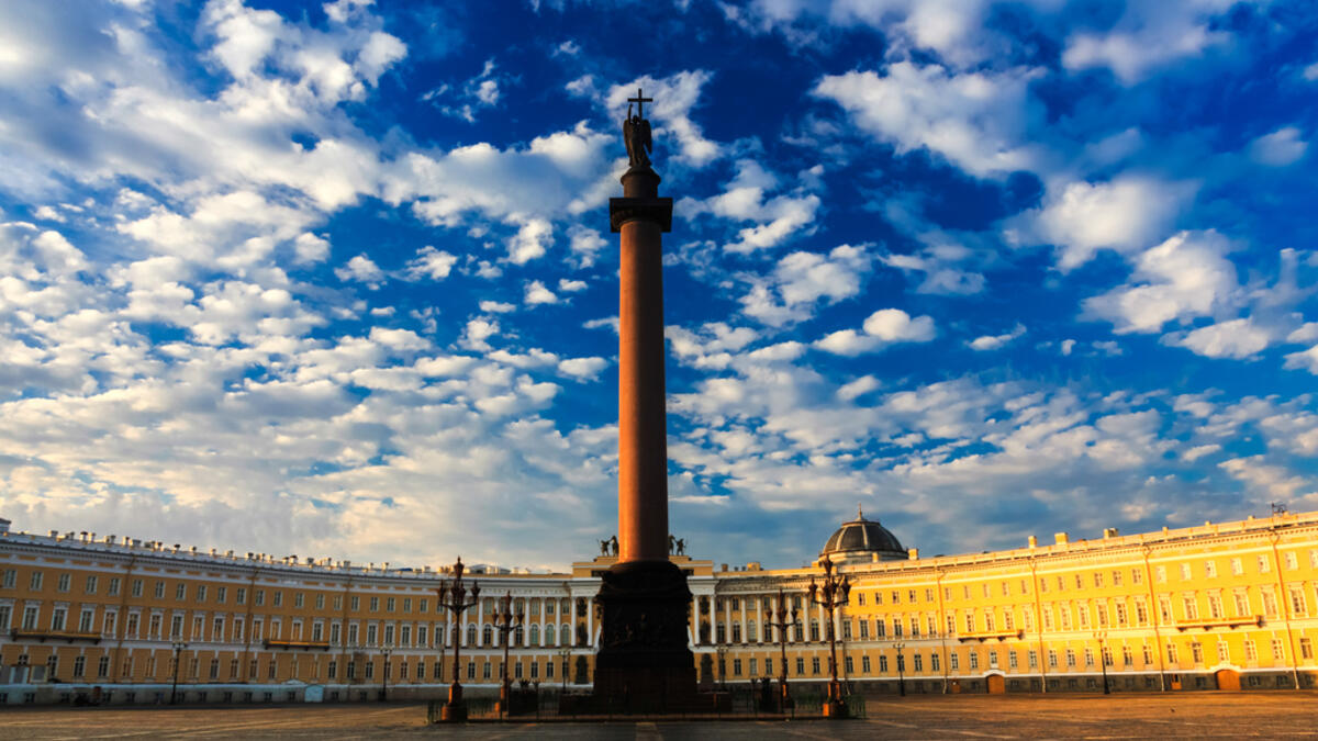 Morning at Palace Square, Saint-Petersburg, Russia (Shutterstock)