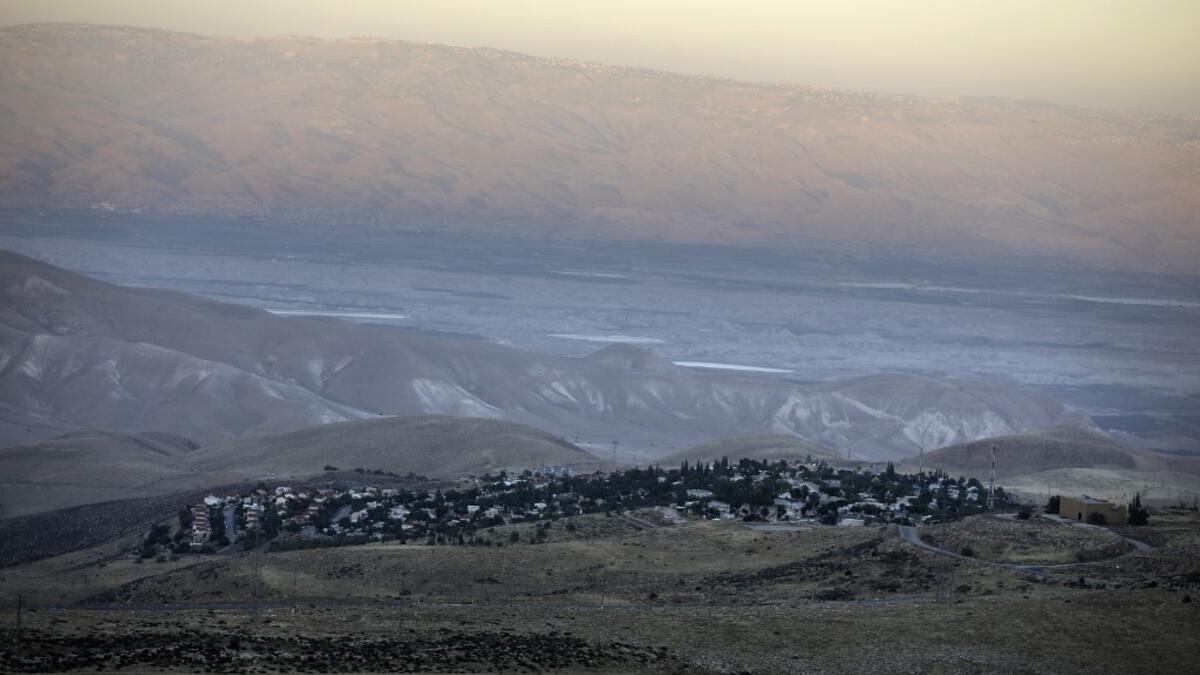 A picture shows the Israeli Ma'ale Efrayim settlement on June 22, 2020 in the Judean desert in the occupied West Bank. The government of Israeli Prime Minister Benjamin Netanyahu has said it could begin the process to annex Jewish settlements in the West Bank as well as the strategic Jordan Valley from July 1. The plan -- endorsed by Washington -- would see the creation of a Palestinian state, but on reduced territory, and without Palestinians' core demand of a capital in east Jerusalem. MENAHEM KAHANA / AF