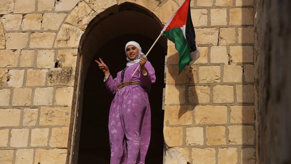 Palestinians every year celebrate the Traditional Costume Day. (Twitter/ @Reality8k)