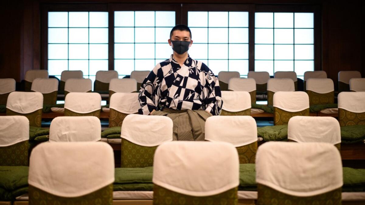 The COVID-19 coronavirus pandemic has affected theatres across the world, but noh performers now face the ultimate question -- can the play that has been passed down for generations since the 14th century still survive after the pandemic? Philip FONG / AFP