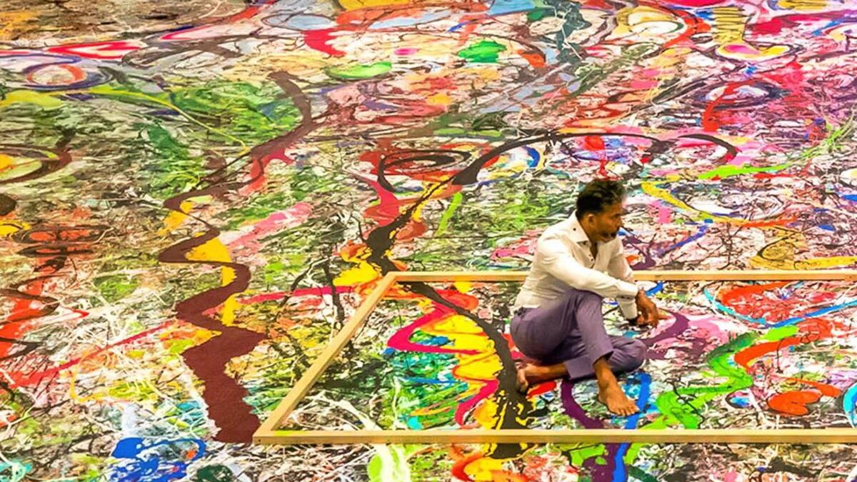 Artist Sacha Jafri aims to raise US$30 mln with giant canvas. (Instagram)