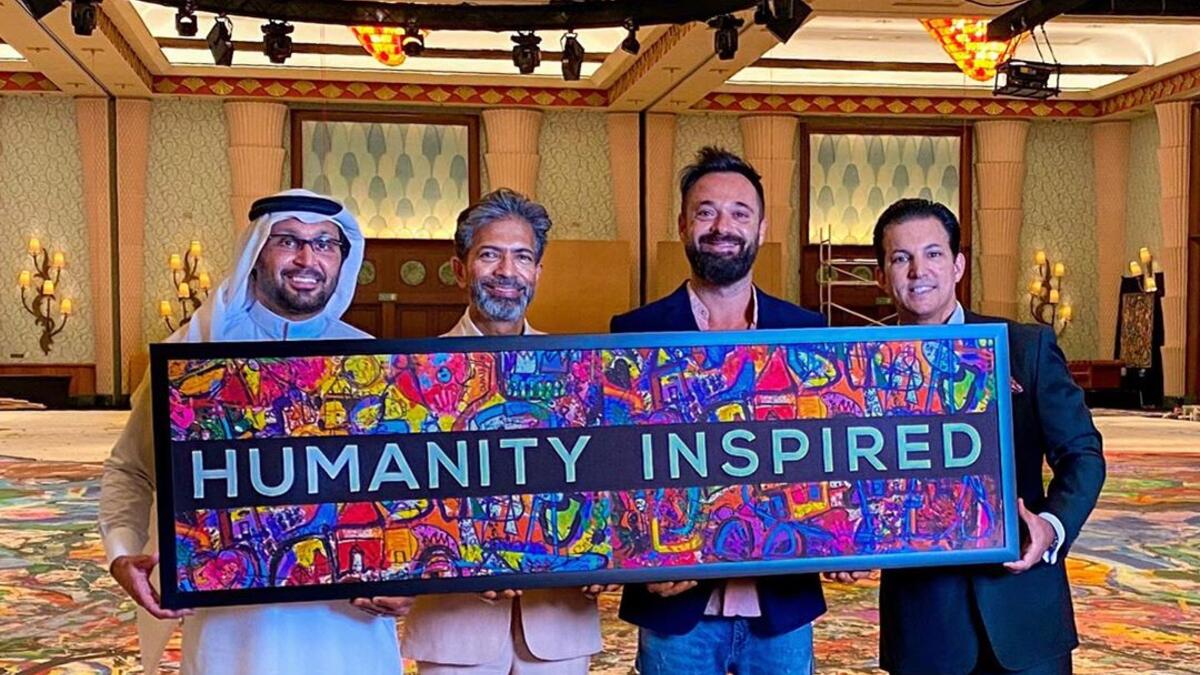 It is the size of two football pitches and is worth £25m, Brit Sacha Jafri is set to make history creating the world’s biggest painting.  (Instagram)