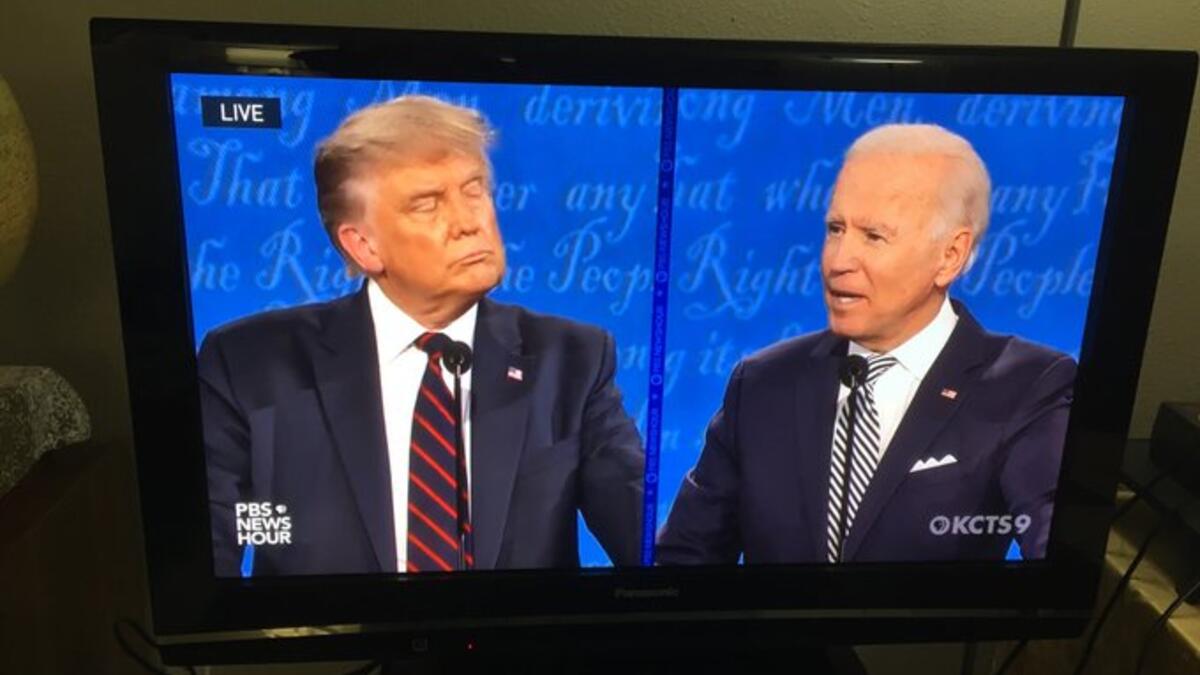 2020 presidential race: Trump, Biden spar in 1st debate (Twitter)