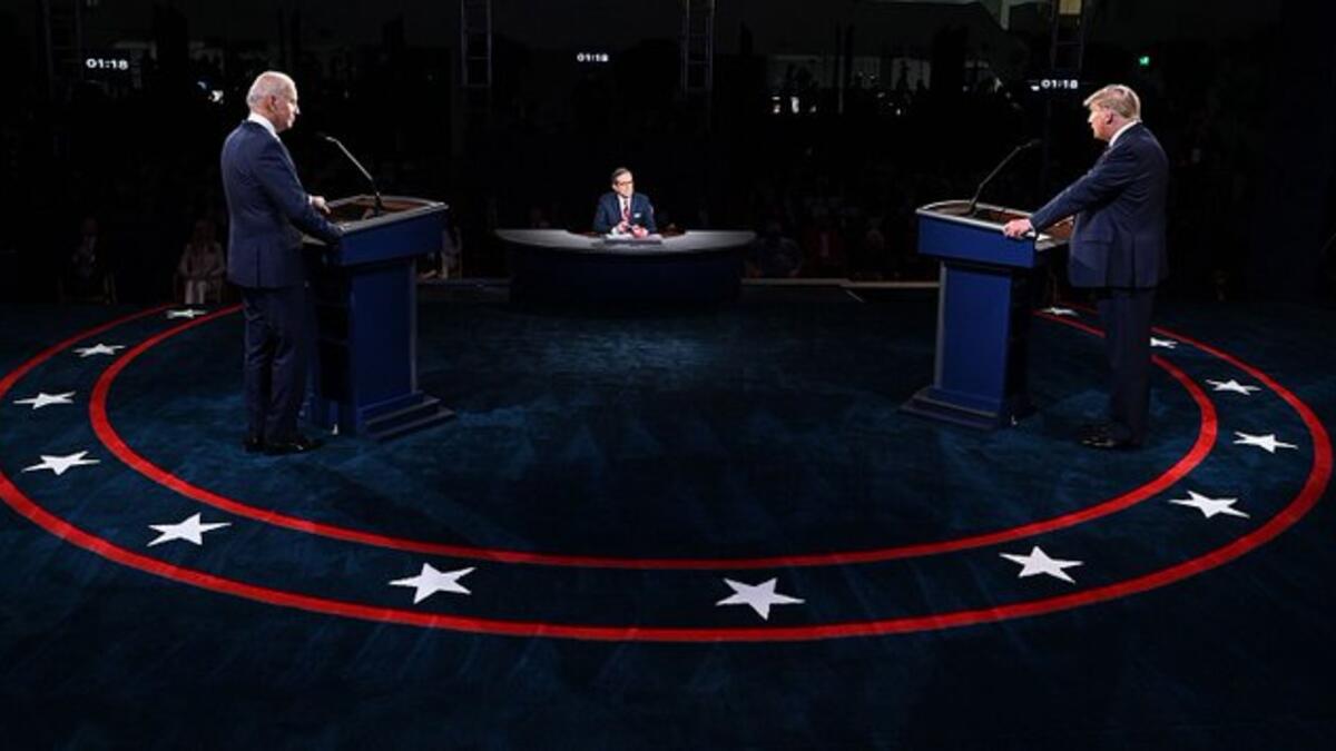 Trump and Biden face off in bitter, chaotic first US presidential debate  (Twitter)