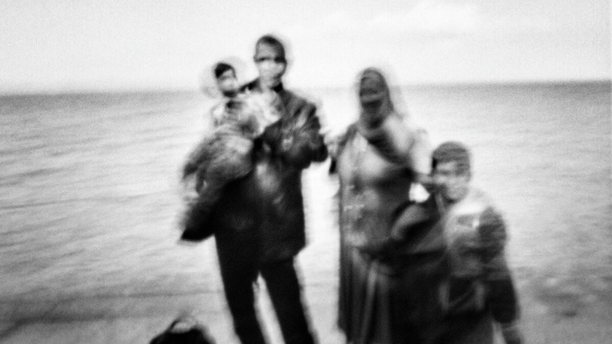 Portrait of a Syrian family in Lesbos, Greece, in October 2015.⁣ From ‘The Dream’ by Fabio Bucciarelli (@fabio_bucciarelli).⁣ (Instagram)