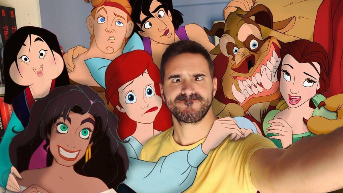 Artist Samuel MB pictures his life with Disney Charachters. (Instagram/ Samuel MB)