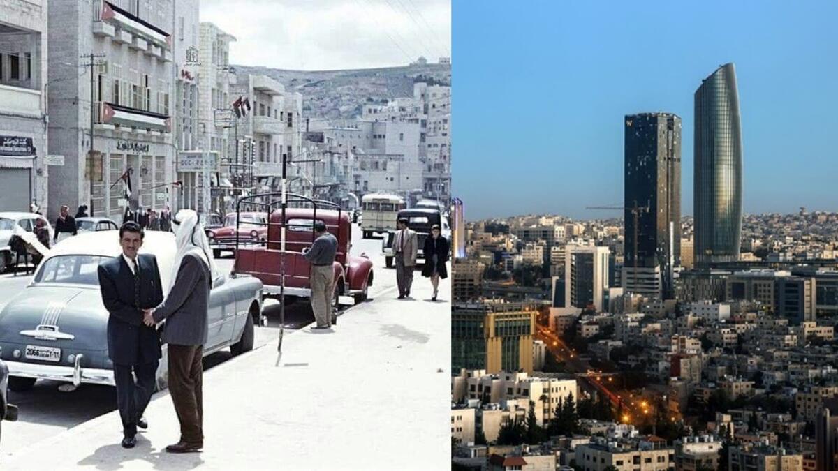Jordan's Capital Amman between past and present. (Twitter)