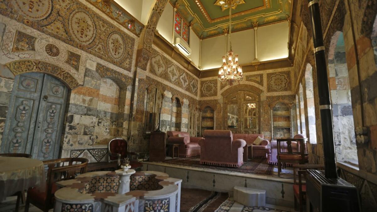 The old city of the Syrian capital is famed for its elegant century-old houses, usually two storeys built around a leafy rectangular courtyard with a carved stone fountain at its centre. While the capital has been largely spared the violence of Syria's almost ten-year war, several of these traditional homes have been abandoned by their owners or damaged in the conflict. LOUAI BESHARA / AFP