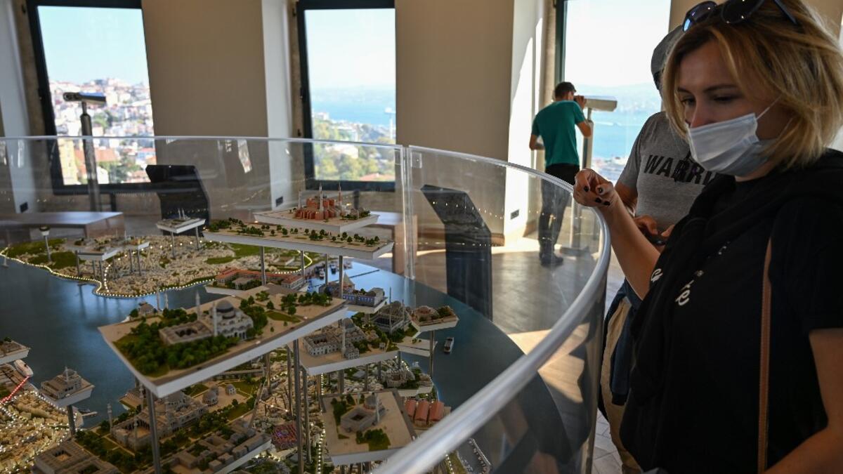 The demolition of one of its walls with a jackhammer as part of a restoration work was narrowly avoided last August after a video leaked on social media, which sparked strong criticism from the largest city's residents. Ozan KOSE / AFP