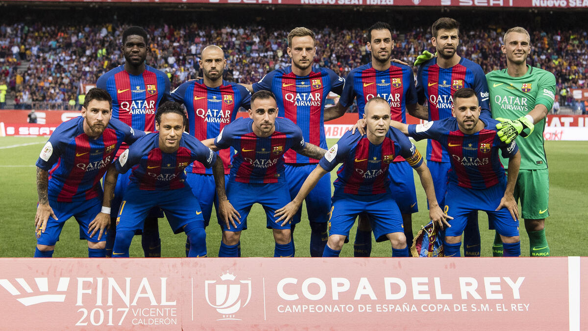 برشلونة الإسباني 17 لقباً