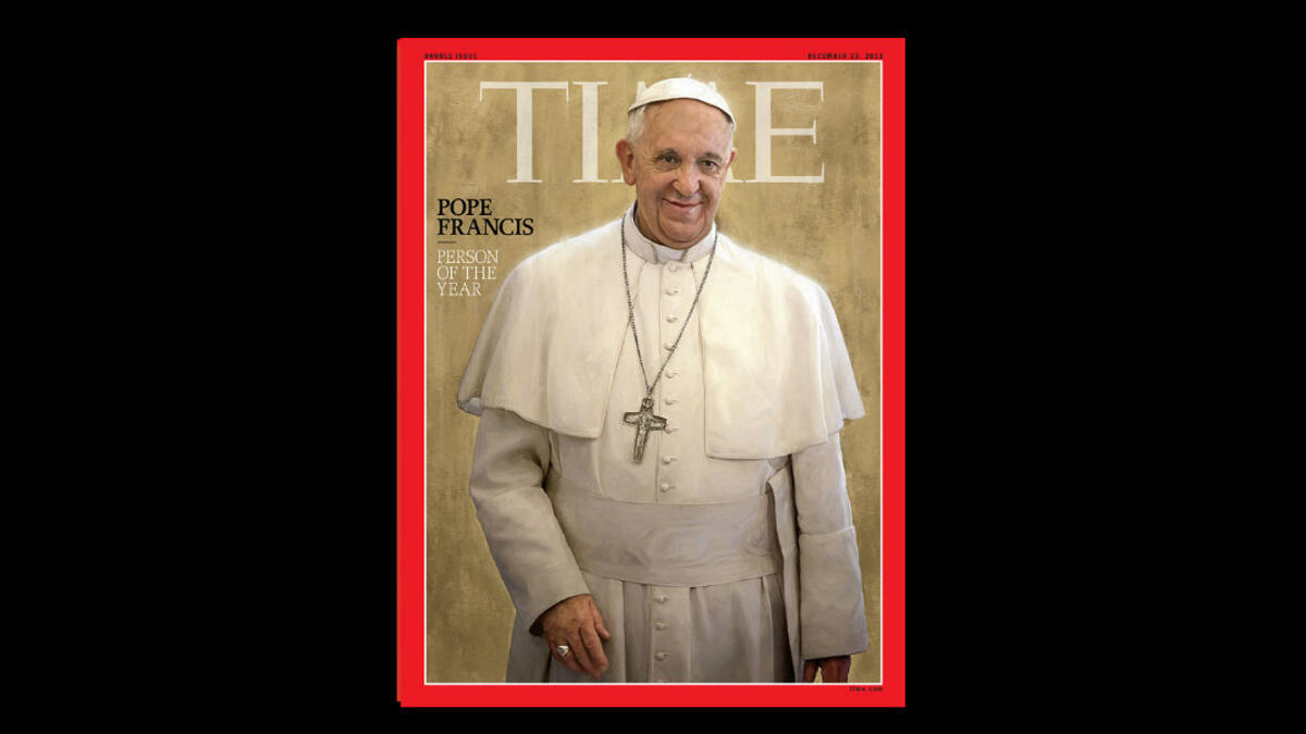 2013: البابا فرنسيس- ولد في 1936 - تم انتخابه على رأس الكنيسة الروماينة الكاثوليكية بعد استقالة بندكت السادس عشر.