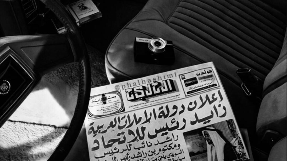 Al Khaleej newspaper highlights UAE independence on its 49th National Day. (Twitter)